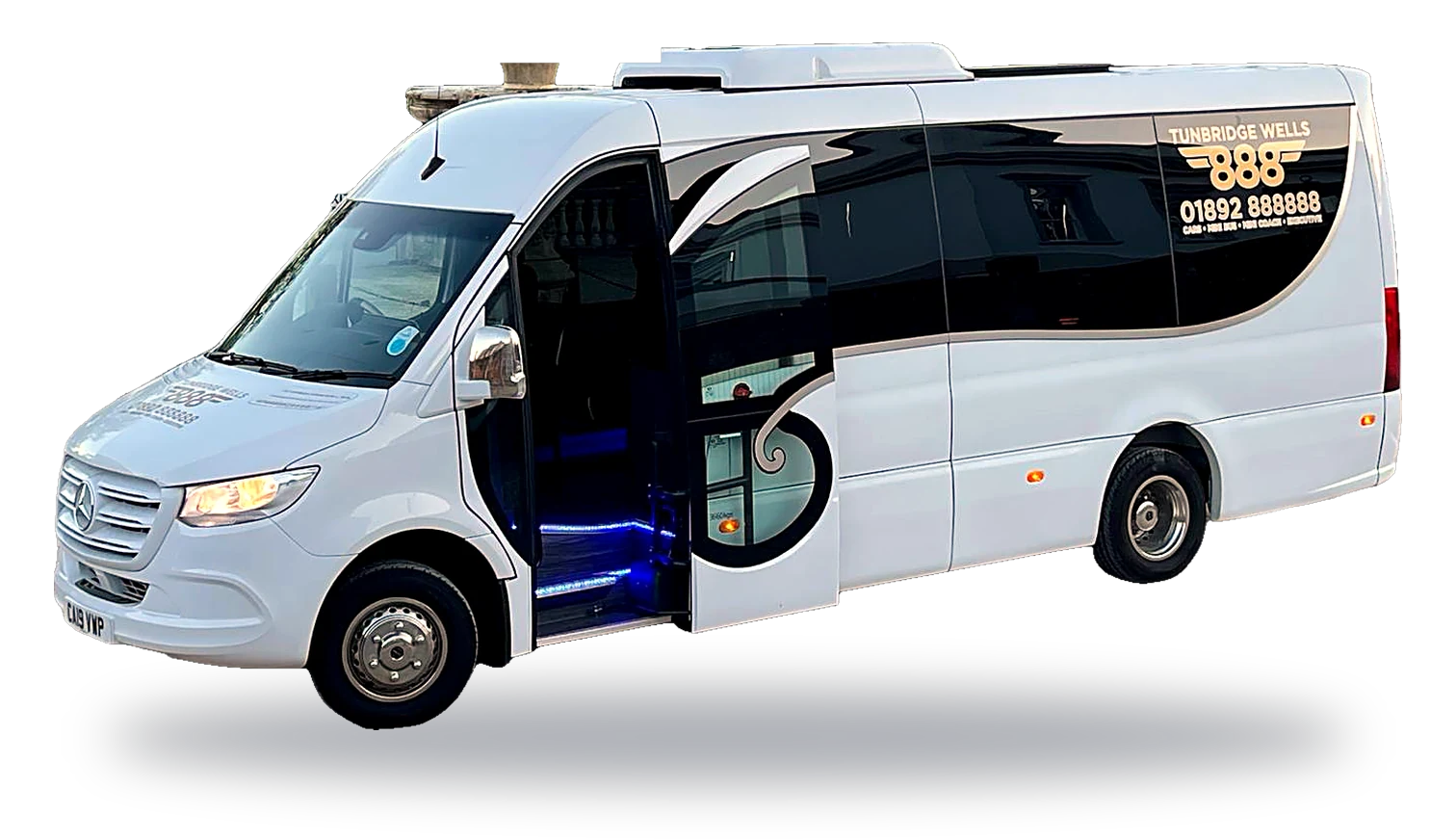 16-seat Mercedes Sprinter minibus for Christmas parties in Tunbridge Wells